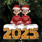 Custom Acrylic Ornament - Personalized Christmas Birthday Gifts For Family - Cold Nose Warm Hearts