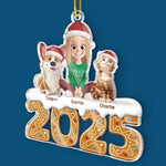 Custom Acrylic Ornament - Personalized Christmas Birthday Gifts For Family - Cold Nose Warm Hearts