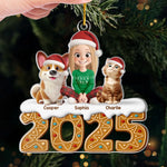 Custom Acrylic Ornament - Personalized Christmas Birthday Gifts For Family - Cold Nose Warm Hearts