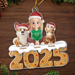 Custom Acrylic Ornament - Personalized Christmas Birthday Gifts For Family - Cold Nose Warm Hearts