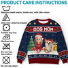 Custom Unisex Ugly Sweatshirt - Personalized  Christmas Birthday Gifts For Dog Cat Lovers, Dog Dad And Mom, Cat Owners - Santa’s Favorite Dog Mom