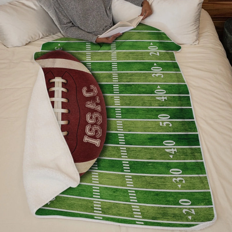 Custom American Football Blanket - Personalized Gift For Birthday, Football Football Lovers, NFL Fans, Sport Lovers, Senior Graduation Gift - My Turf, My Rules