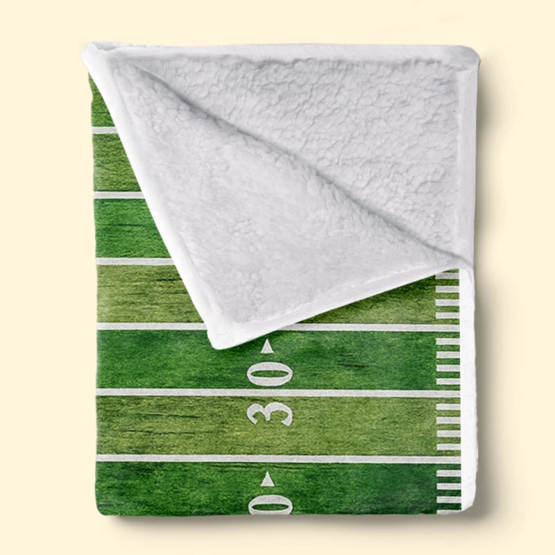 Custom American Football Blanket - Personalized Gift For Birthday, Football Football Lovers, NFL Fans, Sport Lovers, Senior Graduation Gift - My Turf, My Rules