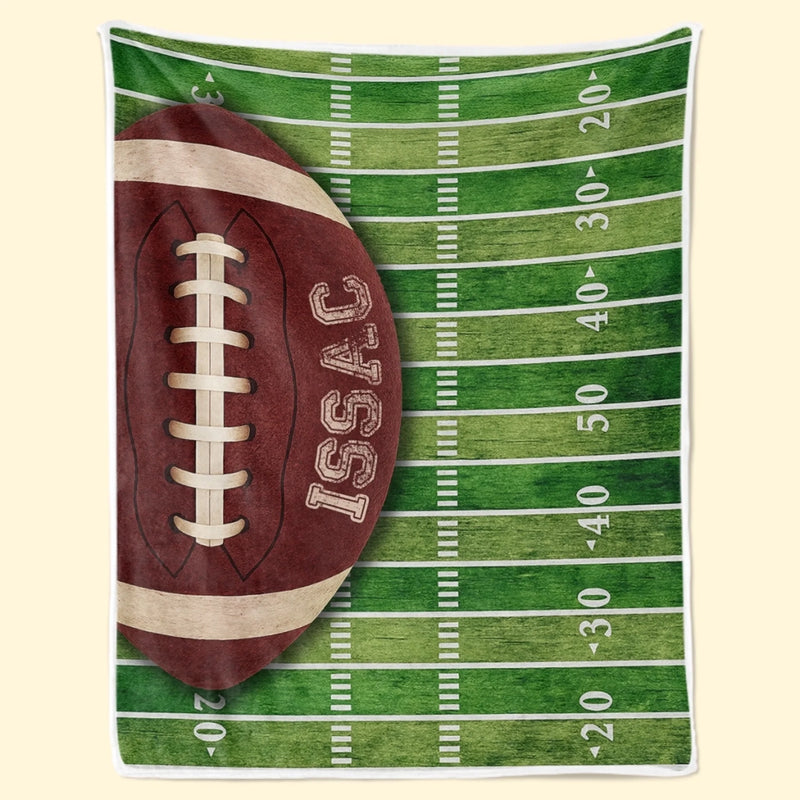 Custom American Football Blanket - Personalized Gift For Birthday, Football Football Lovers, NFL Fans, Sport Lovers, Senior Graduation Gift - My Turf, My Rules