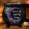 Custom 12oz Ceramic Cauldron Coffee Mug - Personalized Halloween Witchy Gifts For Besties, Sisters, BFF, Family, Yourself - Boss Witch Energy