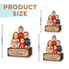 Custom Photo Acrylic Ornament - Personalized Christmas Birthday Gifts For Mom, Dad, Brother, Sister, Kids - The Best Present Is Us Together