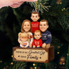 Custom Photo Acrylic Ornament - Personalized Christmas Birthday Gifts For Mom, Dad, Brother, Sister, Kids - The Best Present Is Us Together