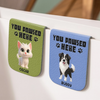 Custom Leather Magnetic Bookmark - Personalized  Bookish Gifts For Book Lovers, Bookworms, Dog Dad And Mom, Cat Owners - Where Stories Pause