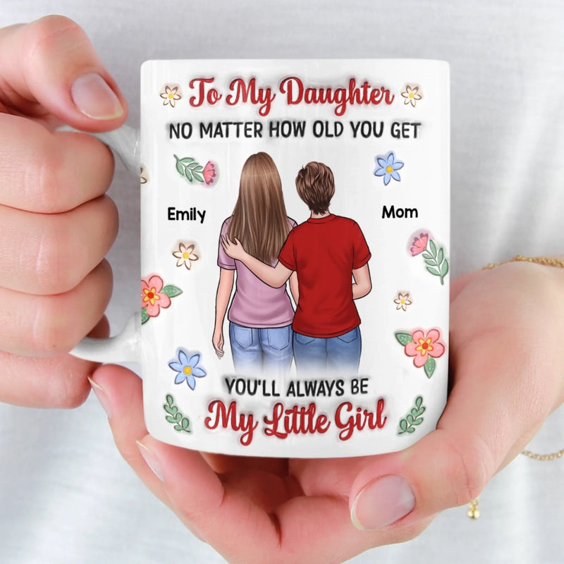 Custom Mug - Personalized Birthday Gifts For Dad, Mom, Daughter - Love Grows In Every Embrace