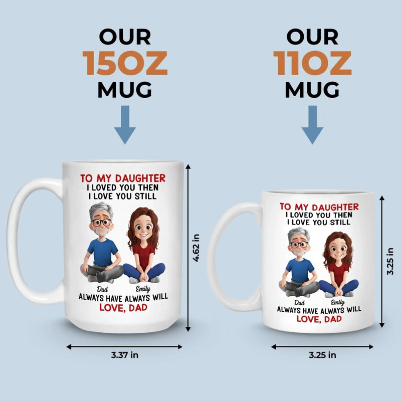 Custom Mug - Personalized Birthday Gifts For Mom, Dad, Daughter, Son - Forever Daddy’s Girl