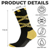Custom True Crime Crew Socks - Personalized Birthday Gifts For Best Friends, Family, Coworker, Work Bestie - Killer Style Everyday