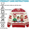 Custom Unisex Ugly Sweatshirt - Personalized  Christmas Birthday Gifts For Family, Dog Cat Lovers - Santa’s Favorite Family