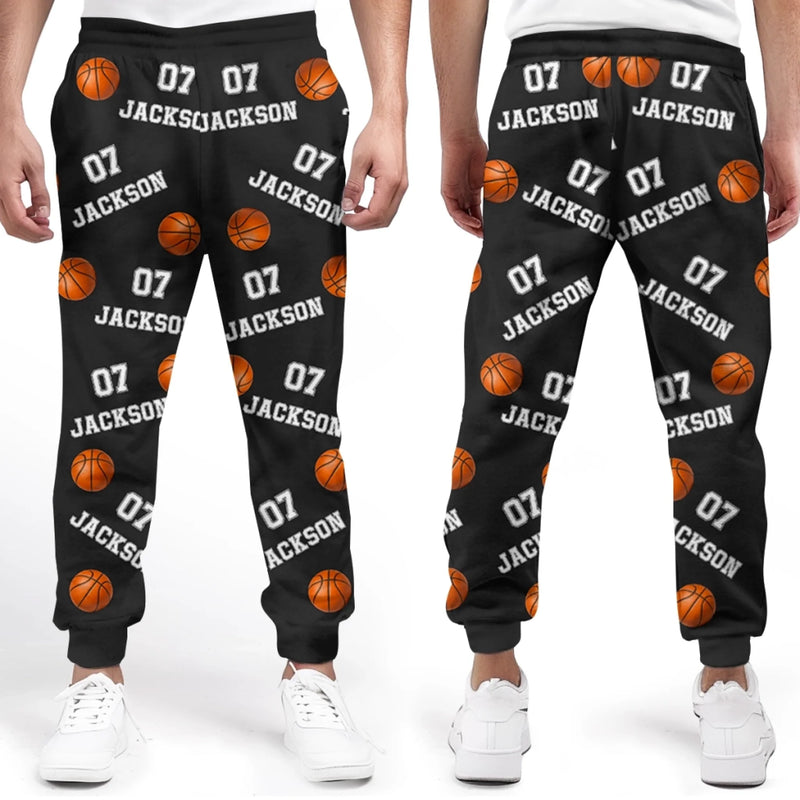 Custom Unisex Sweatpants - Personalized Christmas Birthday Basketball Gifts For Basketball Lovers, Sports Fans, Sports Lovers - Strong Mind Strong Game