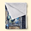 Custom Photo Blanket - Personalized Christmas Memorial Sympathy Gifts For Loss Of Mom, Dad - Love Lives Beyond The Years
