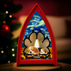 Custom Starry Night LED Tabletop Lantern Light - Personalized Pet Christmas Memorial Sympathy Gifts For Dogs - Forever My Flame