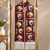 Custom Photo Wool Scarf With Tassel - Personalized  Christmas Birthday Gifts For Dog Cat Lovers, Dog Dad And Mom, Cat Owners - Fetch Queen