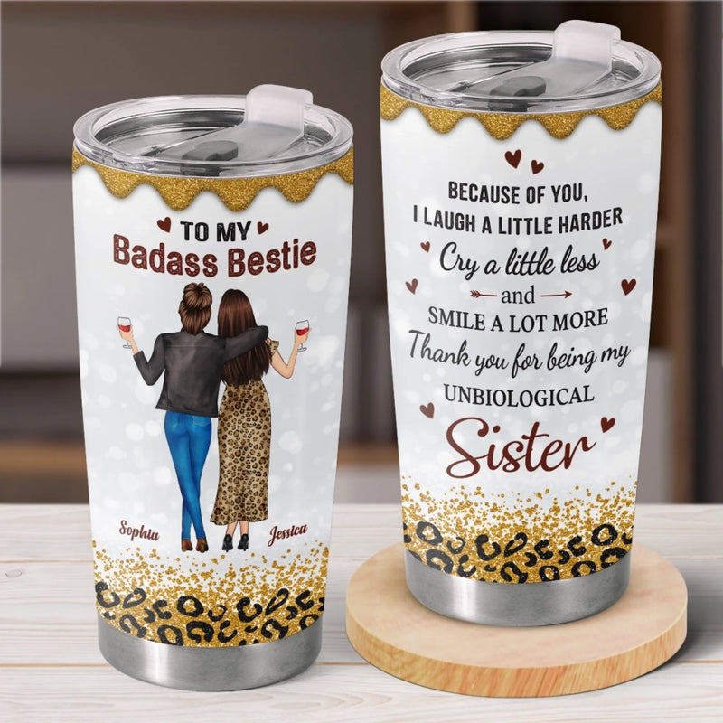 Custom Tumbler - Personalized Best Friend Birthday Gifts For Women, Besties, Sisters, BFF - Our Friendship Our Vintage
