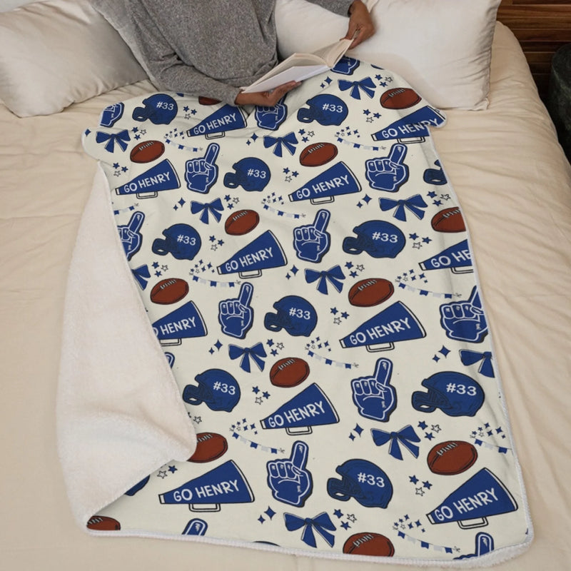 Custom Football Blanket - Personalized Gift For Birthday, Football Football Lovers, NFL Fans, Sport Lovers, Senior Graduation Gift - Proud Football Family