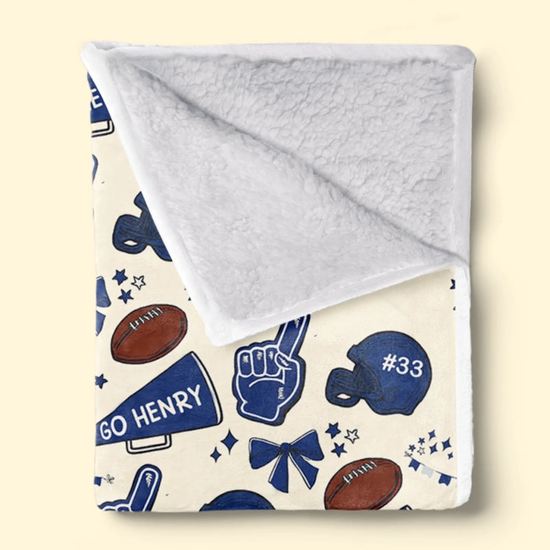 Custom Football Blanket - Personalized Gift For Birthday, Football Football Lovers, NFL Fans, Sport Lovers, Senior Graduation Gift - Proud Football Family