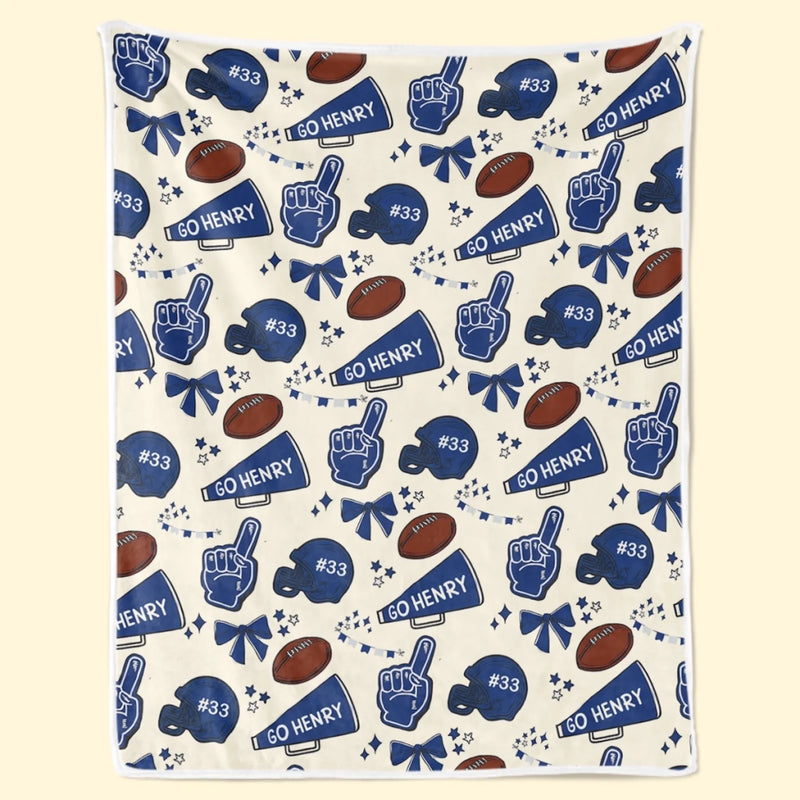 Custom Football Blanket - Personalized Gift For Birthday, Football Football Lovers, NFL Fans, Sport Lovers, Senior Graduation Gift - Proud Football Family