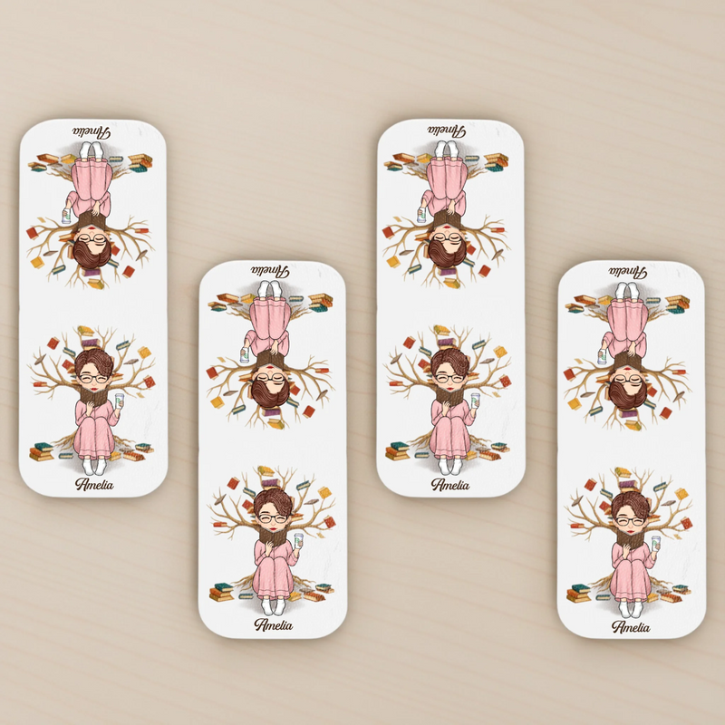 Custom Leather Magnetic Bookmark - Personalized  Bookish Gifts For Book Lovers, Bookworms, Readers - Chapters And Dreams Await