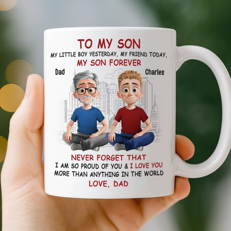 Custom Mug - Personalized Birthday Gifts For Dad, Son, Daughter - Strong Roots, Strong Son
