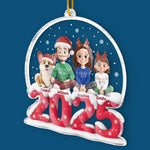Custom Acrylic Ornament - Personalized Christmas Birthday Gifts For Family - Happy Together