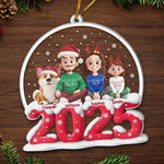Custom Acrylic Ornament - Personalized Christmas Birthday Gifts For Family - Happy Together