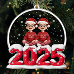 Custom Acrylic Ornament - Personalized Christmas Birthday Gifts For Family - Happy Together