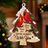 Custom Cardinal Wood Ornament - Personalized Christmas Memorial Sympathy Gifts For Loss Of Mom, Dad - Always In Our Cherished Memories