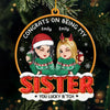 Custom Acrylic Ornament - Personalized Best Friend Christmas Birthday Gifts For Women, Besties, Sisters, BFF - Bestie Moments Spark Endless Joy