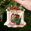 Custom Acrylic Ornament - Personalized Best Friend Christmas Birthday Gifts For Women, Besties, Sisters, BFF - Side By Side Through It All