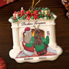 Custom Acrylic Ornament - Personalized Best Friend Christmas Birthday Gifts For Women, Besties, Sisters, BFF - Side By Side Through It All