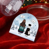 Custom Acrylic Snow Globe - Personalized Pet Christmas Memorial Sympathy Gifts For Dogs - Companions Etched In Gentle Memory