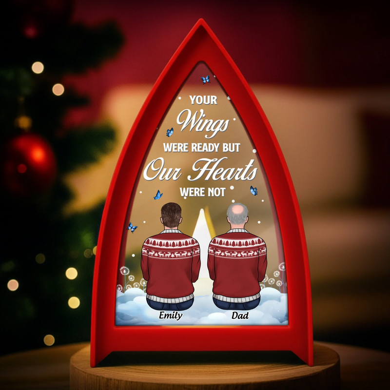 Custom LED Tabletop Lantern Light - Personalized Christmas Memorial Sympathy Gifts For Loss Of Mom, Dad - Your Light Shines Forever