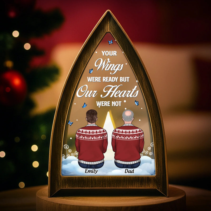 Custom LED Tabletop Lantern Light - Personalized Christmas Memorial Sympathy Gifts For Loss Of Mom, Dad - Your Light Shines Forever