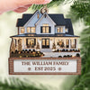 Custom Photo First Christmas In New Home Wood Ornament - Personalized Anniversary Christmas Wedding Gifts For Husband And Wife, Him And Her, New Homeowners, Couples, Friends - Love Fills Home
