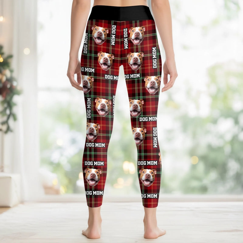 Custom Photo Women Leggings - Personalized  Christmas Birthday Gifts For Dog Cat Lovers, Dog Dad And Mom, Cat Owners - Pawliday Vibes