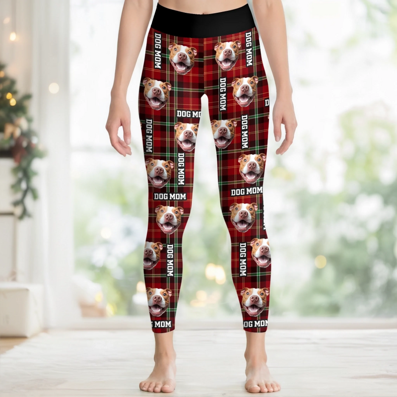 Custom Photo Women Leggings - Personalized  Christmas Birthday Gifts For Dog Cat Lovers, Dog Dad And Mom, Cat Owners - Pawliday Vibes