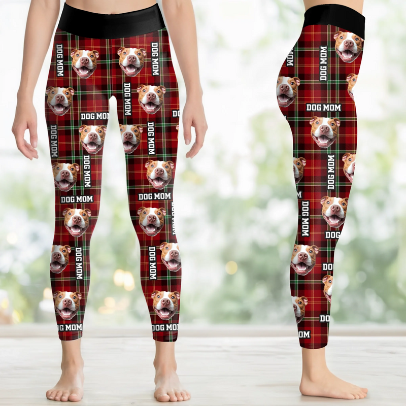 Custom Photo Women Leggings - Personalized  Christmas Birthday Gifts For Dog Cat Lovers, Dog Dad And Mom, Cat Owners - Pawliday Vibes