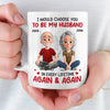 Custom Mug - Personalized Anniversary Wedding Gifts For Husband And Wife, Him And Her - Two Hearts One Love