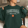 Custom Unisex Sweatshirt, Hoodie With Design On Sleeve - Personalized Birthday Sport Gifts For Mom, Grandma, Sports Fans, Sports Lovers - Generations United In Every Game