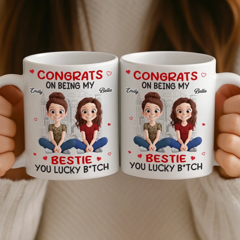 Custom Mug - Personalized Best Friend Birthday Gifts For Women, Besties, Sisters, BFF - Caffeine & Confessions