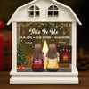Custom LED House Lantern Light - Personalized Christmas Birthday Gifts For Mom, Dad, Brother, Sister, Kids - Always In Our Hearts And Thoughts