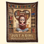 Custom Blanket - Personalized Bookish Gifts For Girls, Book Lovers, Readers - Book Love Never Ends