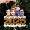 Custom Acrylic Ornament - Personalized Christmas Birthday Gifts For Family, Dog Cat Lovers - Santa’s Favorite Family