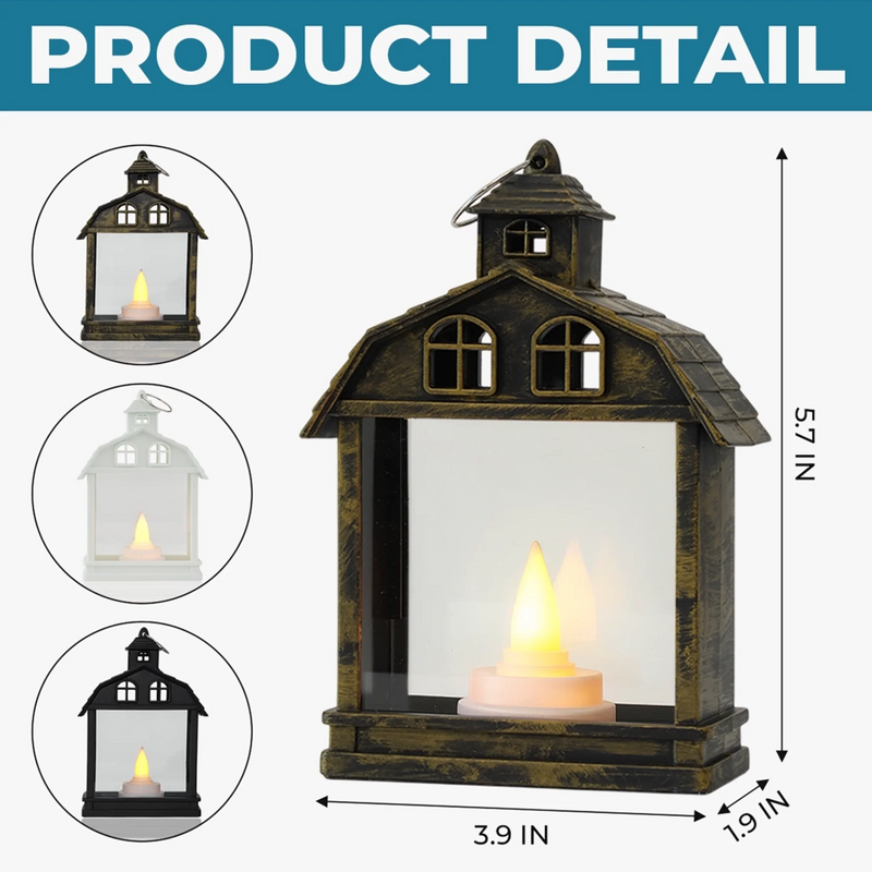 Custom LED Tabletop Lantern Light - Personalized Christmas Birthday Gifts For Mom, Dad, Brother, Sister, Kids - Love Fills Every Christmas Moment