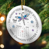 Custom Cardinal Ceramic Ornament - Personalized Christmas Memorial Sympathy Gifts For Loss Of Mom, Dad - A Life Remembered With Endless Love