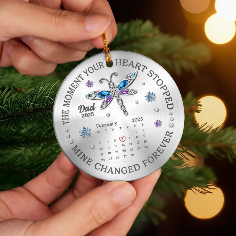 Custom Cardinal Ceramic Ornament - Personalized Christmas Memorial Sympathy Gifts For Loss Of Mom, Dad - A Life Remembered With Endless Love