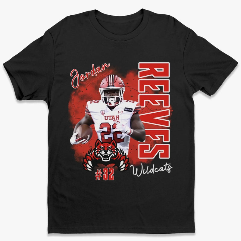 Custom Photo Player Football T-shirt, Hoodie - Personalized Gift For Birthday, Football Football Lovers, NFL Fans, Sport Lovers, Senior Graduation Gift - Tackle Every Challenge